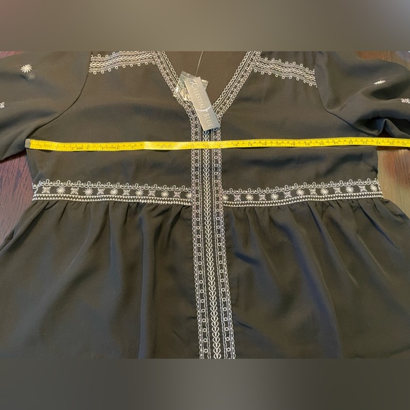 Celestial Blue Black & White Blouse - Picture 7 of 11